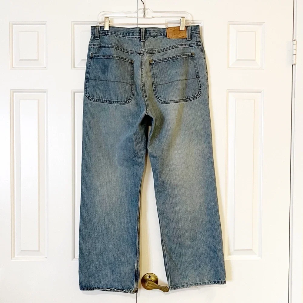 Steve & Barry's Light Wash Worker Pant Straight Leg Jeans. Size 32